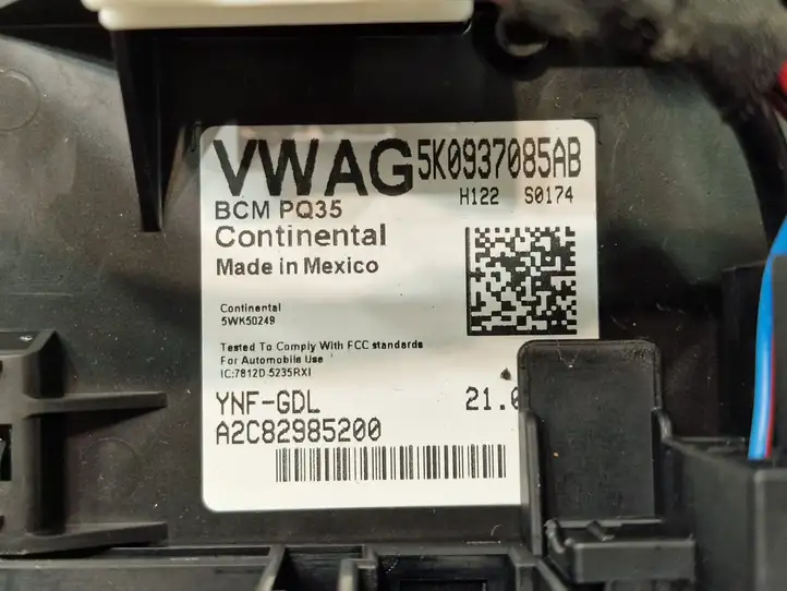 Volkswagen PASSAT B7 USA (2012 - 2016) 5K0937085AB Модуль комфорта — фото 5