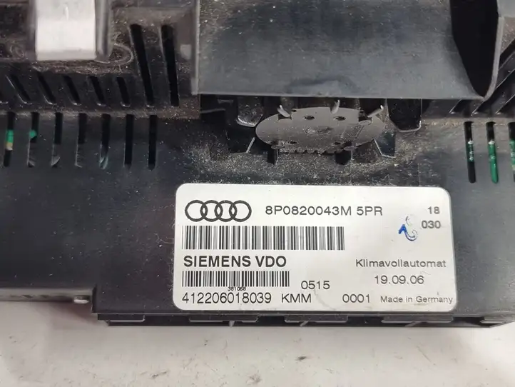 Audi A3/S3 8P (2004 - 2008) 8P0820043M Блок управления климат-контролем — фото 6