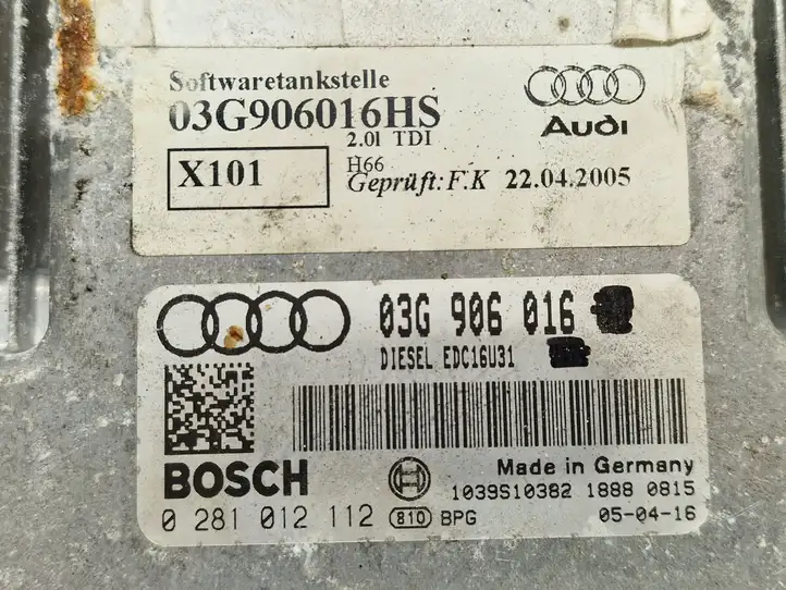 Audi A6 S6 C6 4F (2004 - 2008) 03G906016HS Блок управления двигателем (ЭБУ) — фото 4