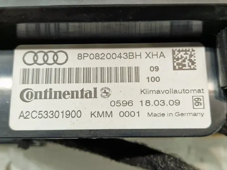 Audi A3/S3 8P (2008 - 2013) 8P0820043BH Блок управления климат-контролем — фото 7