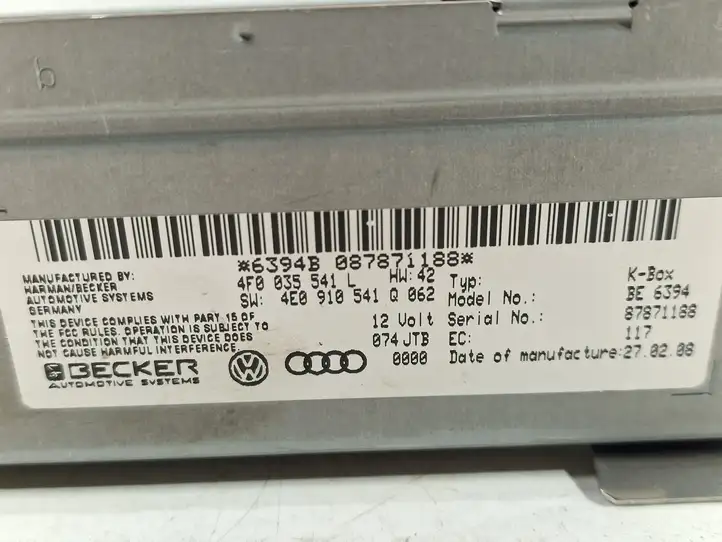 Audi A6 S6 C6 4F (2004 - 2008) 4F0035541L Магнитола / мультимедийная система — фото 6