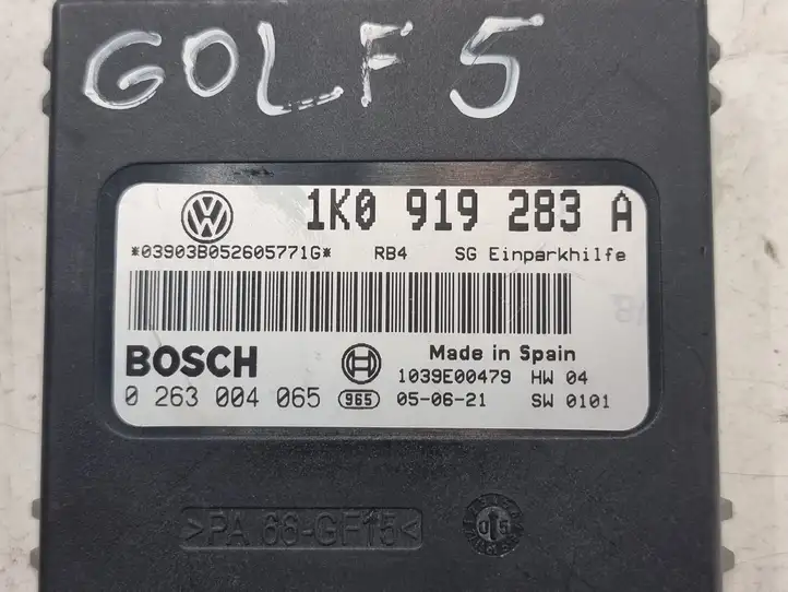 Volkswagen Golf V (2003 - 2009) 1K0919283A Блок управления парктрониками — фото 5
