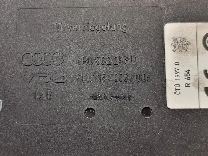 Audi A6 S6 C5 4B (2001 - 2004) 4B0962258D Модуль комфорта — фото 6