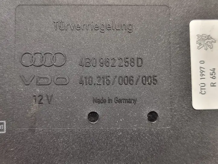 Audi A6 S6 C5 4B (2001 - 2004) 4B0962258D Модуль комфорта — фото 6