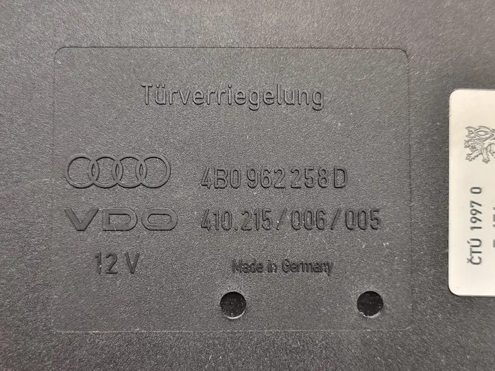 Audi A6 S6 C5 4B (2001 - 2004) 4B0962258D Модуль комфорта — фото 6