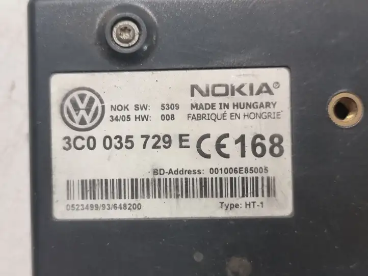 Volkswagen PASSAT B6 (2005 - 2010) 3C0035729E Bluetooth модуль — фото 3