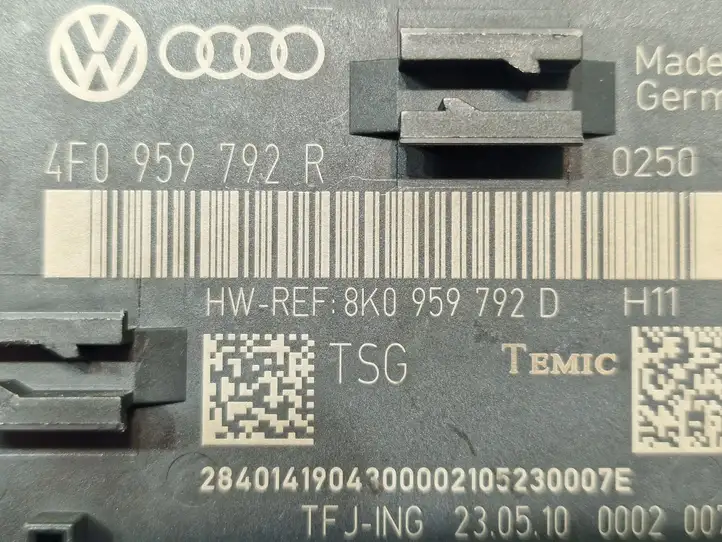 Audi A6 S6 C6 4F (2008 - 2011) 4F0959792R Блок управления дверью — фото 4