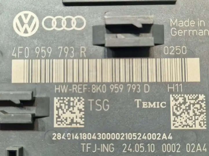 Audi A6 S6 C6 4F (2008 - 2011) 4F0959793R Блок управления дверью — фото 4