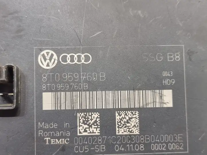 Audi A5 8T 8F (2007 - 2011) 8T0959760B Блок управления сиденьем — фото 5