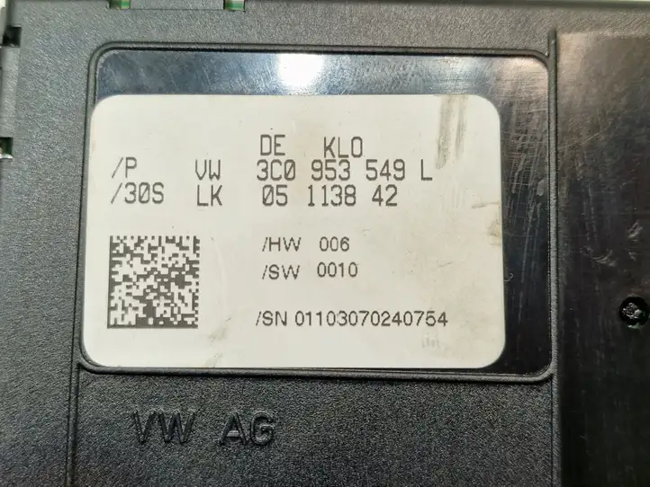 Volkswagen PASSAT B6 (2005 - 2010) 3C0953549L Датчик угла поворота руля — фото 5
