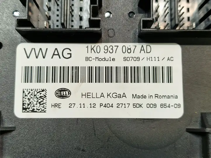 Skoda Octavia Mk2 (1Z) (2004 - 2013) 1K0937087AD Модуль комфорта — фото 5