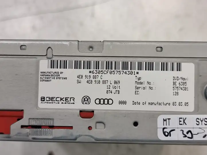 Audi A6 S6 C6 4F (2004 - 2008) 4E0910887DX Магнитола / мультимедийная система — фото 10