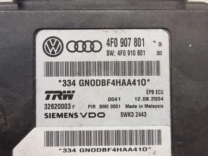 Audi A6 S6 C6 4F (2004 - 2008) 4F0907801 Блок управления стояночным тормозом — фото 4