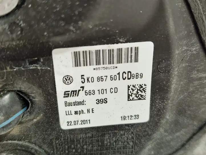 Volkswagen Golf VI (2009 - 2013) 5K0857501CD Боковое зеркало с электроприводом — фото 8