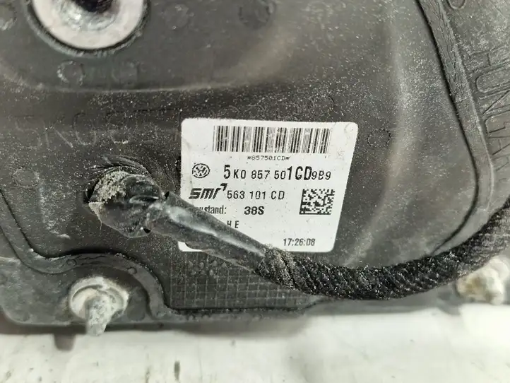 Volkswagen Golf VI (2009 - 2013) 5K0857501CD Боковое зеркало с электроприводом — фото 8