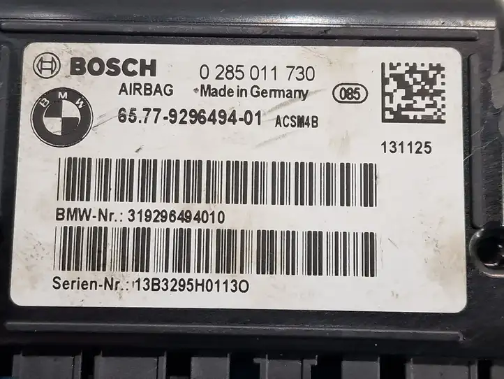BMW 3 F30 F35 F31 (2012 - 2018) 6577929649401 Блок управления SRS — фото 2
