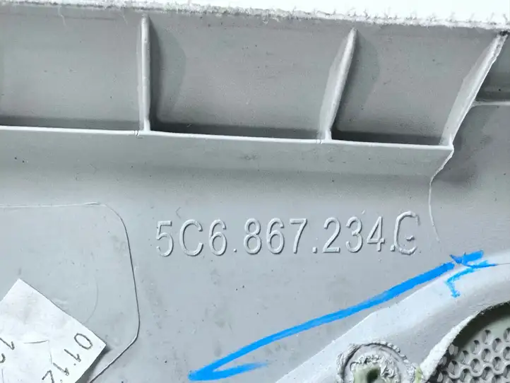Volkswagen Jetta VI (2011 - 2018) 5C6867234C Обшивка стойки A — фото 2