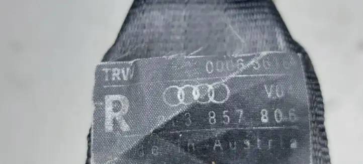 Audi A3/S3 8L (2000 - 2003) 8L3857806 Задний ремень безопасности — фото 3