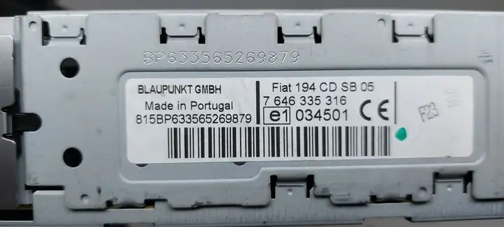 Fiat Croma (2005 - 2011) 7646335316 Магнитола / мультимедийная система — фото 4