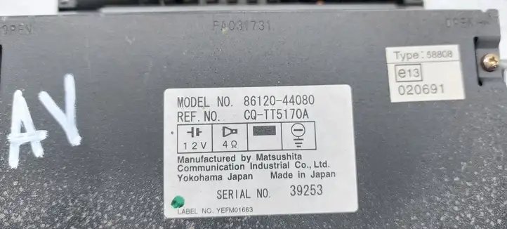 Toyota Avensis Verso (2001 - 2004) 8612044080 Магнитола / мультимедийная система — фото 6