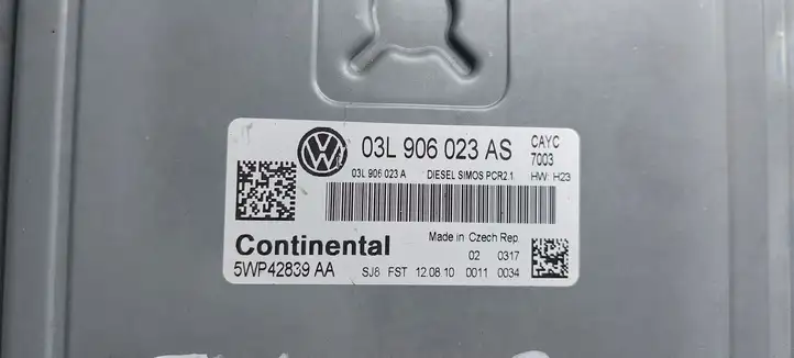 Volkswagen Touran II (2010 - 2016) 03L906023 Блок управления двигателем (ЭБУ) — фото 3