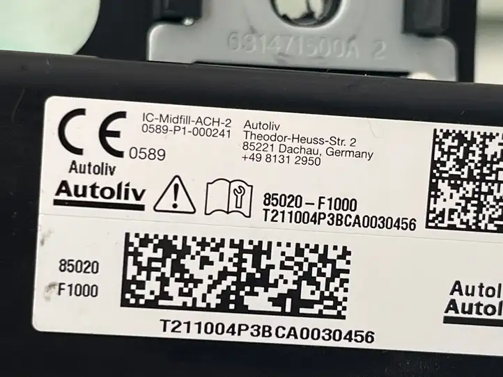Kia Sportage (2016 - 2018) 85020F1000 Боковая подушка безопасности шторка — фото 3
