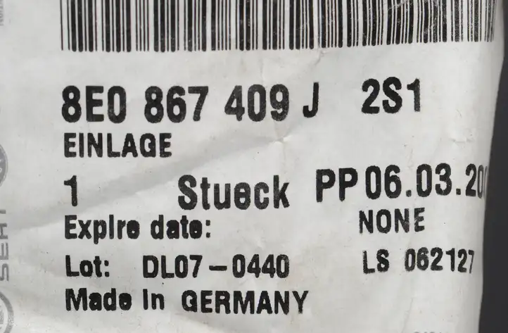 Audi A4 S4 B6 8E 8H (2000 - 2006) 8E0867409 Декоративная накладка передней двери — фото 3