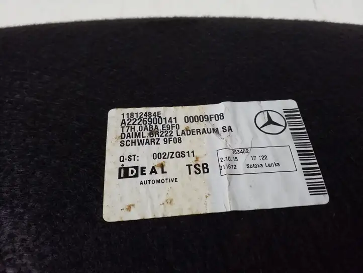 Mercedes-Benz S W222 (2013 - ) A2226900141 Коврик багажника — фото 3