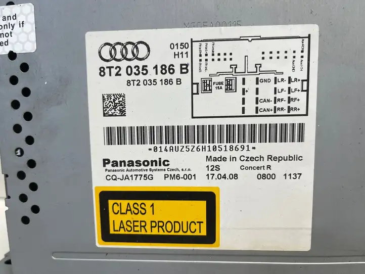 Audi A4 S4 B8 8K (2007 - 2011) 8T2035186B Магнитола / мультимедийная система — фото 2