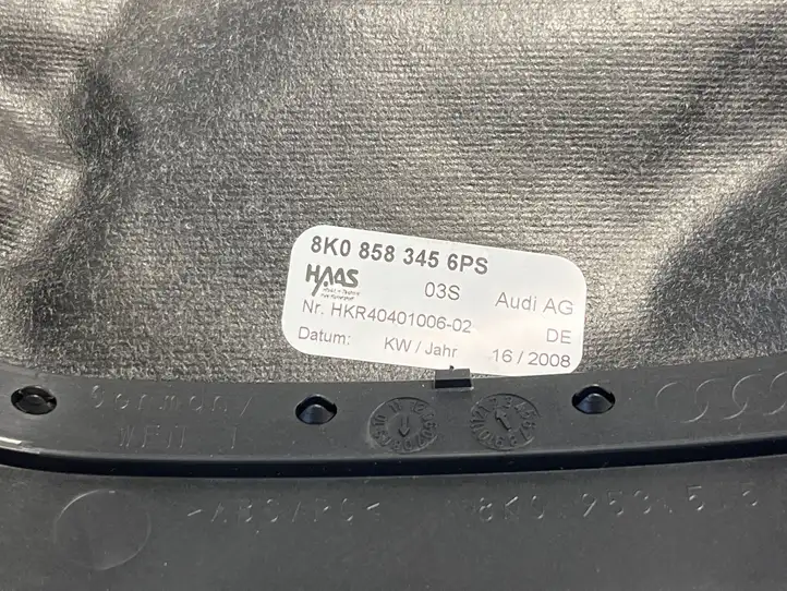 Audi A4 S4 B8 8K (2007 - 2011) 8K0858345 Обшивка рулевой колонки — фото 2