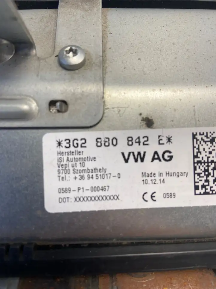Volkswagen PASSAT B8 (2015 - ) 3G2880842E Коленная подушка безопасности — фото 2