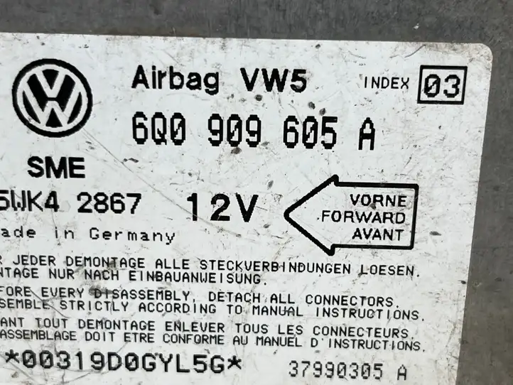 Volkswagen Golf IV (1998 - 2005) 6Q0909605A Блок управления двигателем (ЭБУ) — фото 2