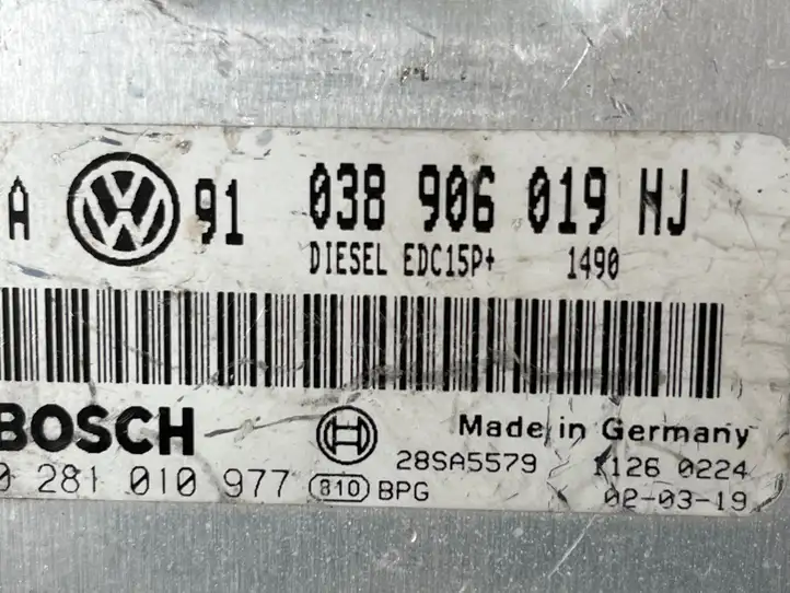 Volkswagen Golf IV (1998 - 2005) 038906019NJ Блок управления двигателем (ЭБУ) — фото 2