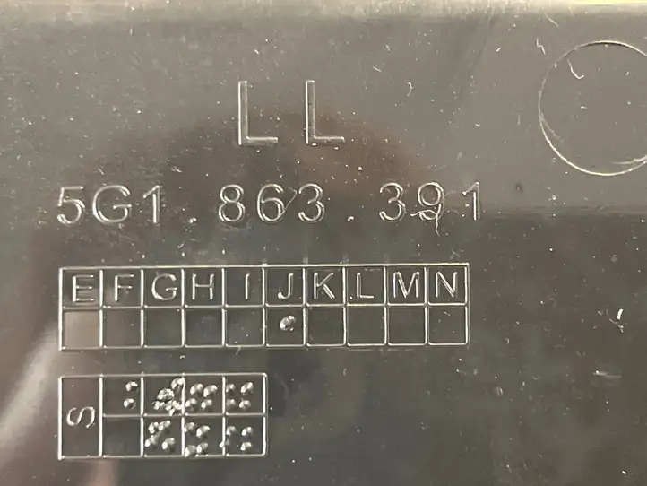 Volkswagen Golf VII (2013 - 2019) 5G1863391 Передняя пепельница — фото 2