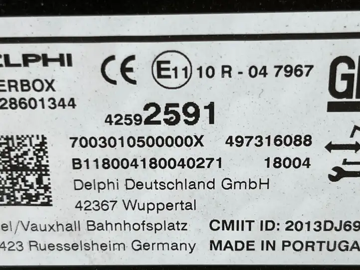Opel Mokka X (2016 - 2019) 42592591 Усилитель звука — фото 2