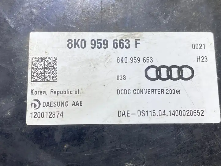 Audi A6 C7 (2011 - 2014) 8K0959663F Преобразователь напряжения — фото 2