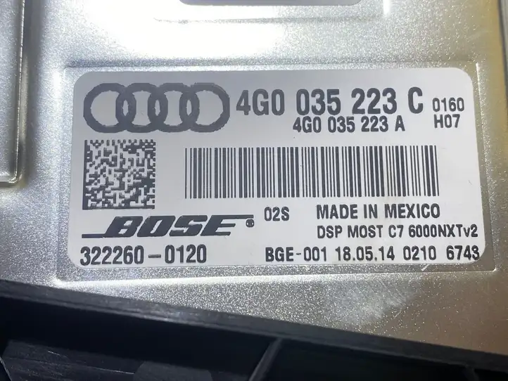Audi A6 C7 (2011 - 2014) 4G0035223A Усилитель звука — фото 2