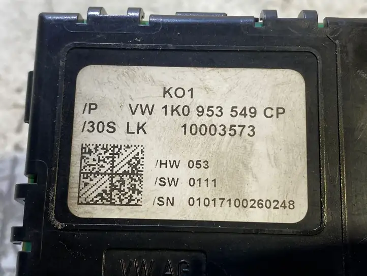 Skoda Octavia Mk2 (1Z) (2004 - 2013) 1K0953549CP Прочие блоки управления — фото 2