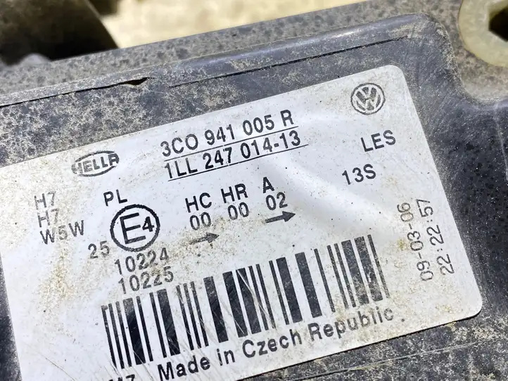 Volkswagen PASSAT B6 (2005 - 2010) 3C0941005R Передняя фара — фото 2