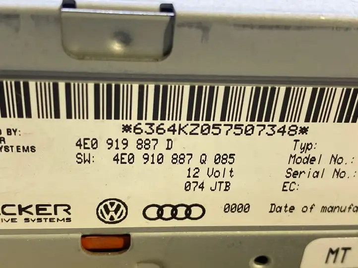Audi A6 S6 C6 4F (2004 - 2008) 4E0919887D Навигационный привод CD/DVD — фото 2