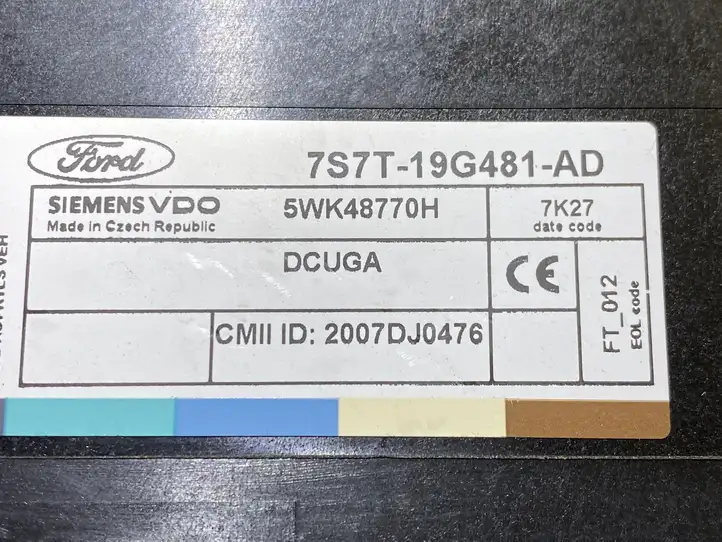 Ford Mondeo MK IV (2007 - 2014) 7S7T19G481AD Модуль комфорта — фото 2