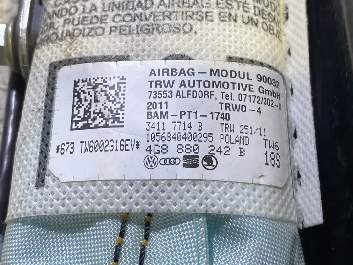 Audi A6 C7 (2011 - 2014) 4G8880242B Подушка безопасности сиденья — фото 2