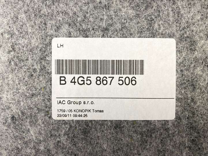Audi A6 (2011 - 2014)  4G5867506 Потолок