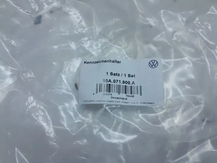 Volkswagen ID.3 (2019 - ) 10A807145C Рамка номерного знака — фото 6