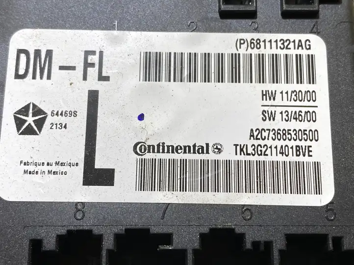 Chrysler 200 (2015 - ) 68111321AG Блок управления дверью — фото 2