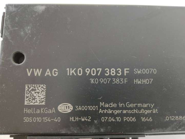Volkswagen Passat CC (2008 - 2012)  1K0907383F Блок управления крюка для прицепа