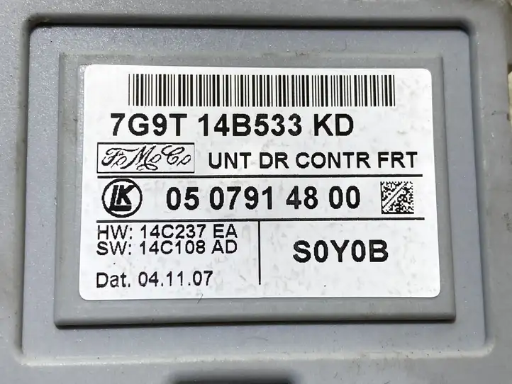 Ford Mondeo MK IV (2007 - 2014) 7G9T14B533KD Блок управления дверью — фото 2