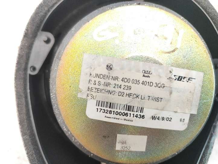 Audi A8 (1999 - 2002)  4D0035401D Громкоговоритель (громкоговорители) в заднем подоконнике