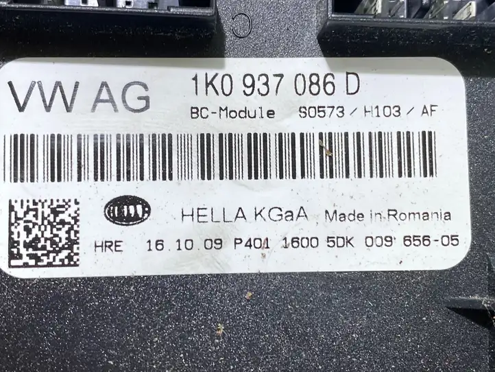 Volkswagen Golf V (2003 - 2009) 1K0937086D Модуль комфорта — фото 2