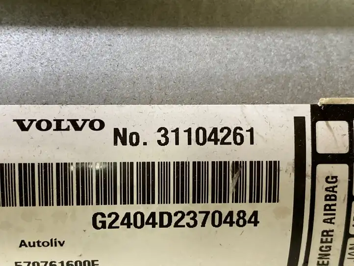 Volvo S80 (2004 - 2006) 31104261 Подушка безопасности пассажира — фото 2